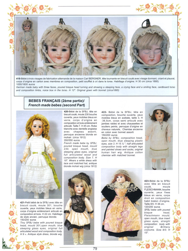 4 Dolls Auction Sell Catalogues Toys Games Automatons Year 15 Ebay